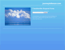Tablet Screenshot of journeyinthesun.com